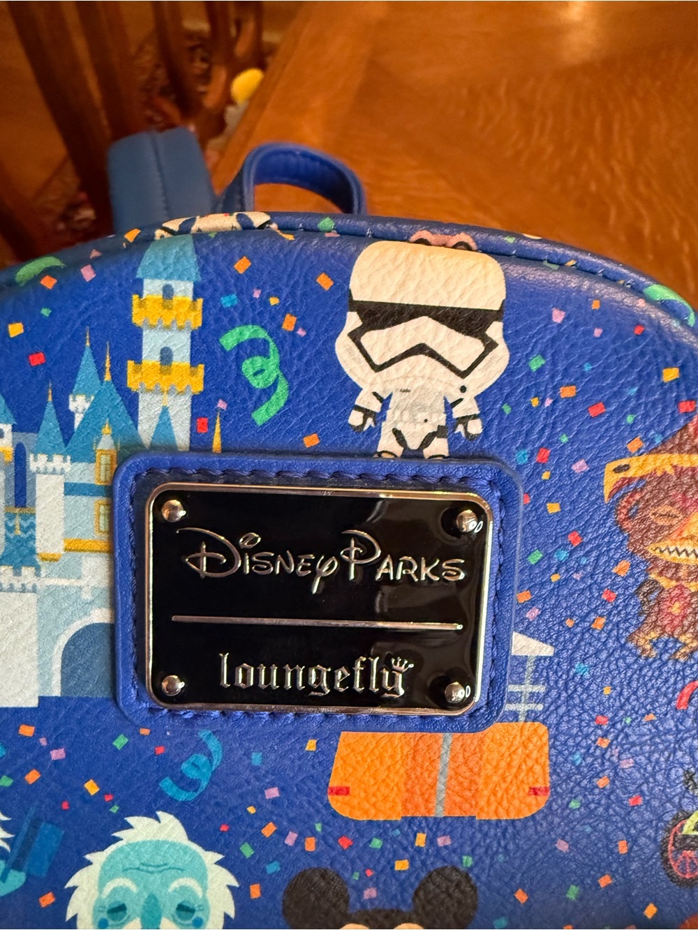 Disney Parks Loungefly Kids Blue Character Mini Backpack & wallet - Picture 2 of 6